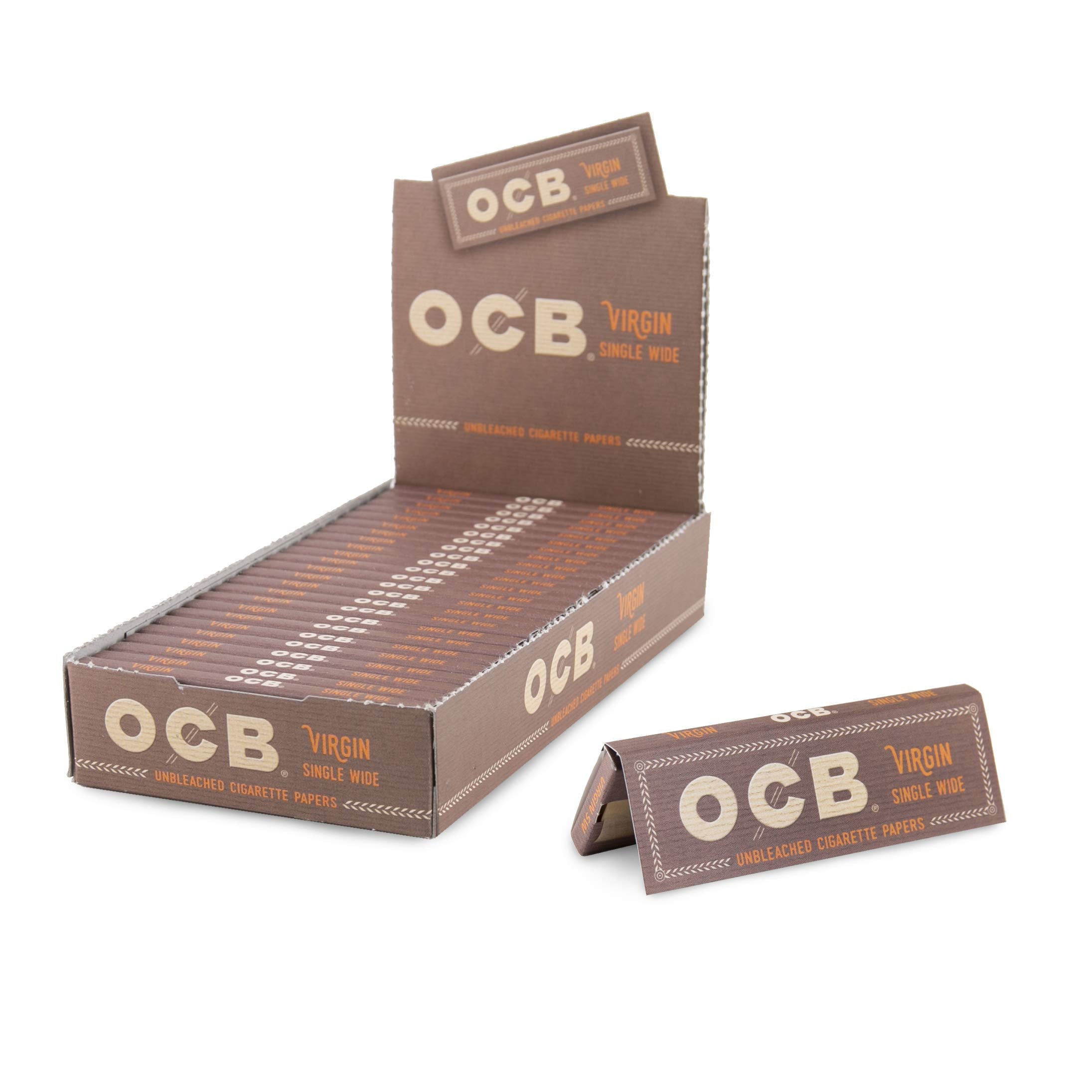 OCB Virgin Rolling Papers Single Wide Single Pack - Blowmesmokeshop